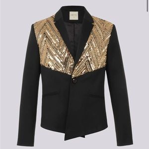 Blazer with gold sequins orttu